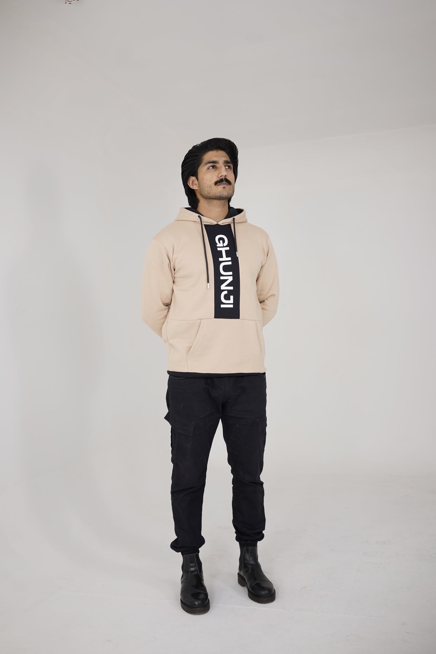 BEIGE RELAXED FIT HOODIE | UNISEX