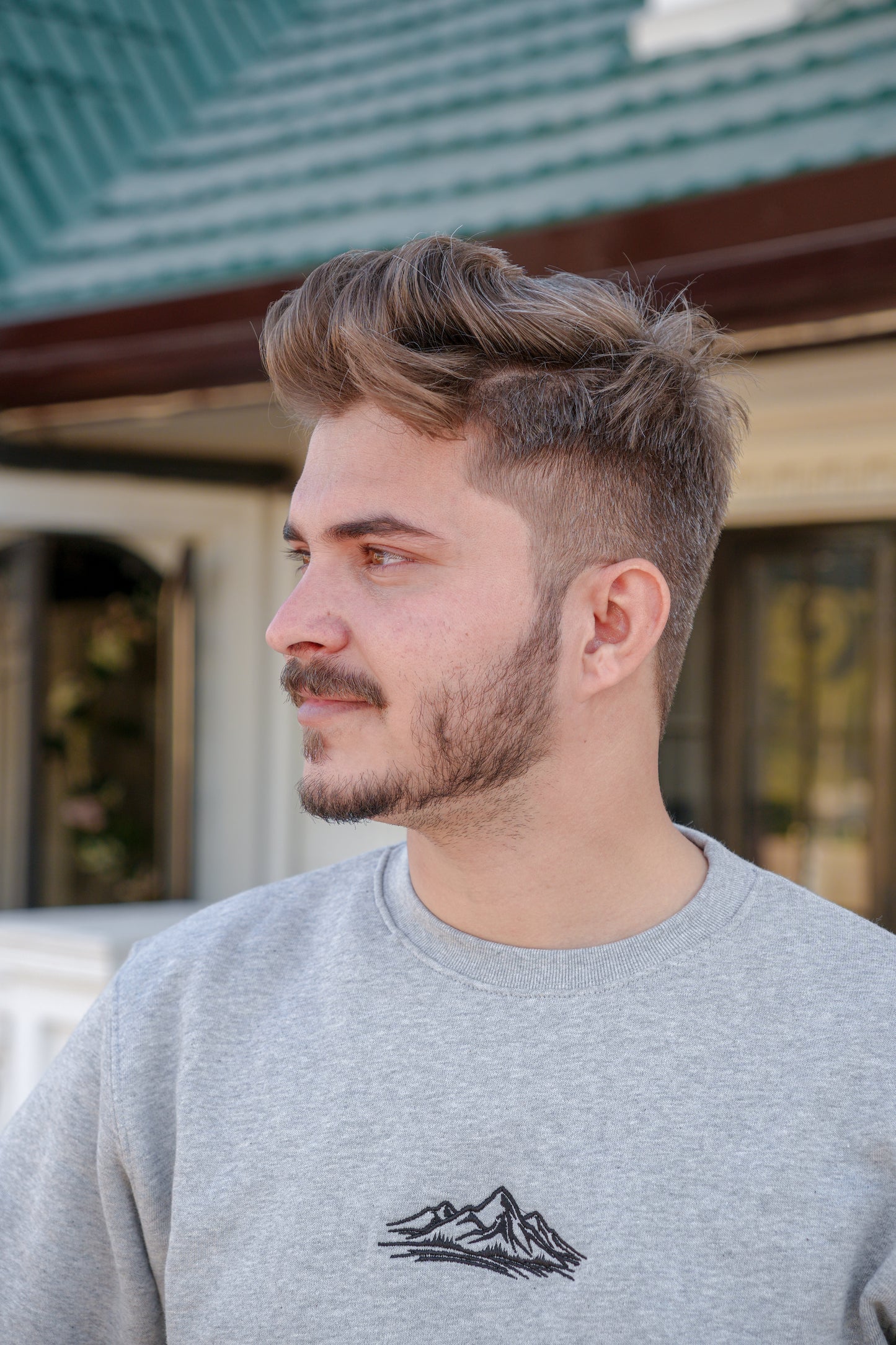 GREY CREW NECK PREMIUM SWEATSHIRT | UNISEX