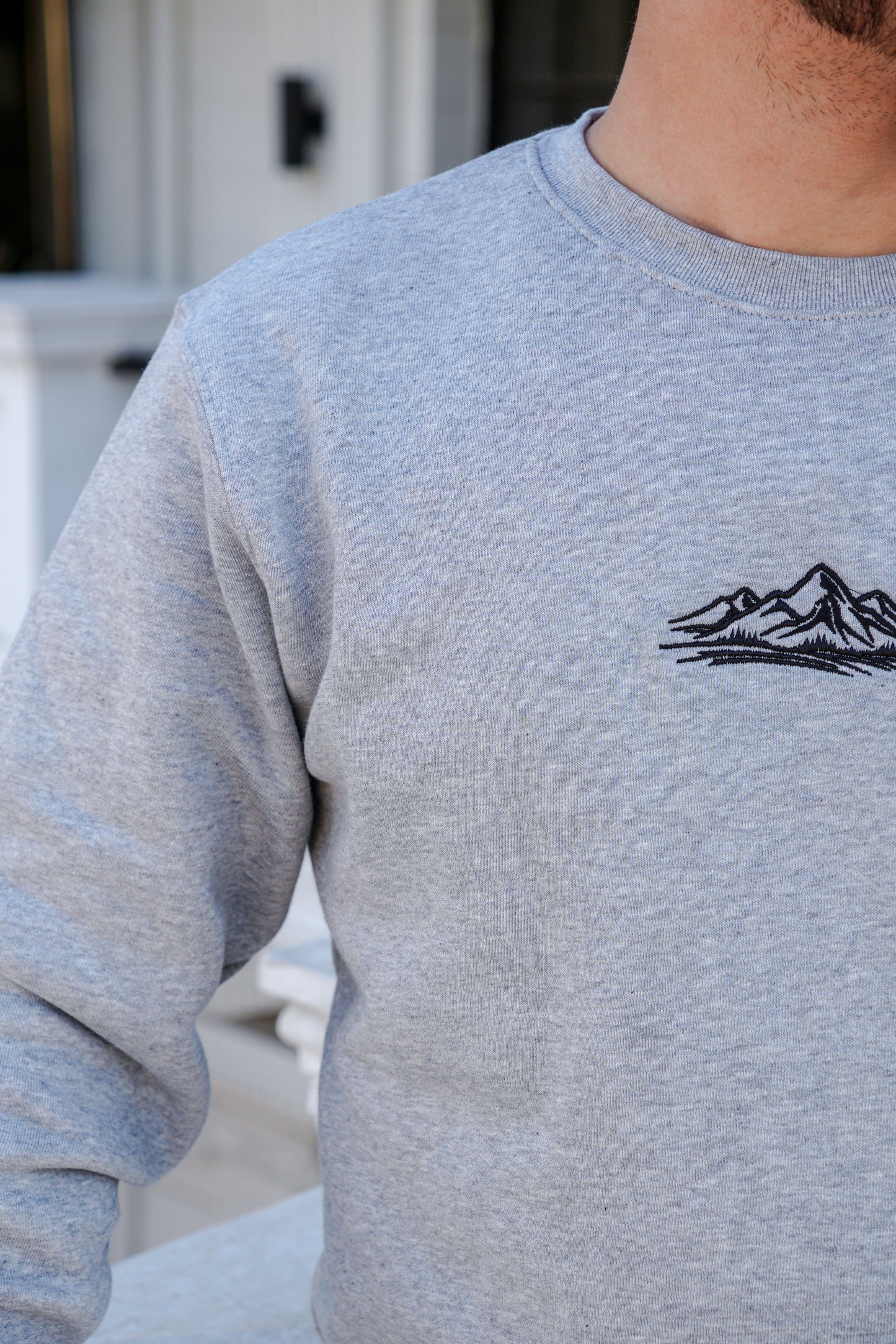 GREY CREW NECK PREMIUM SWEATSHIRT | UNISEX