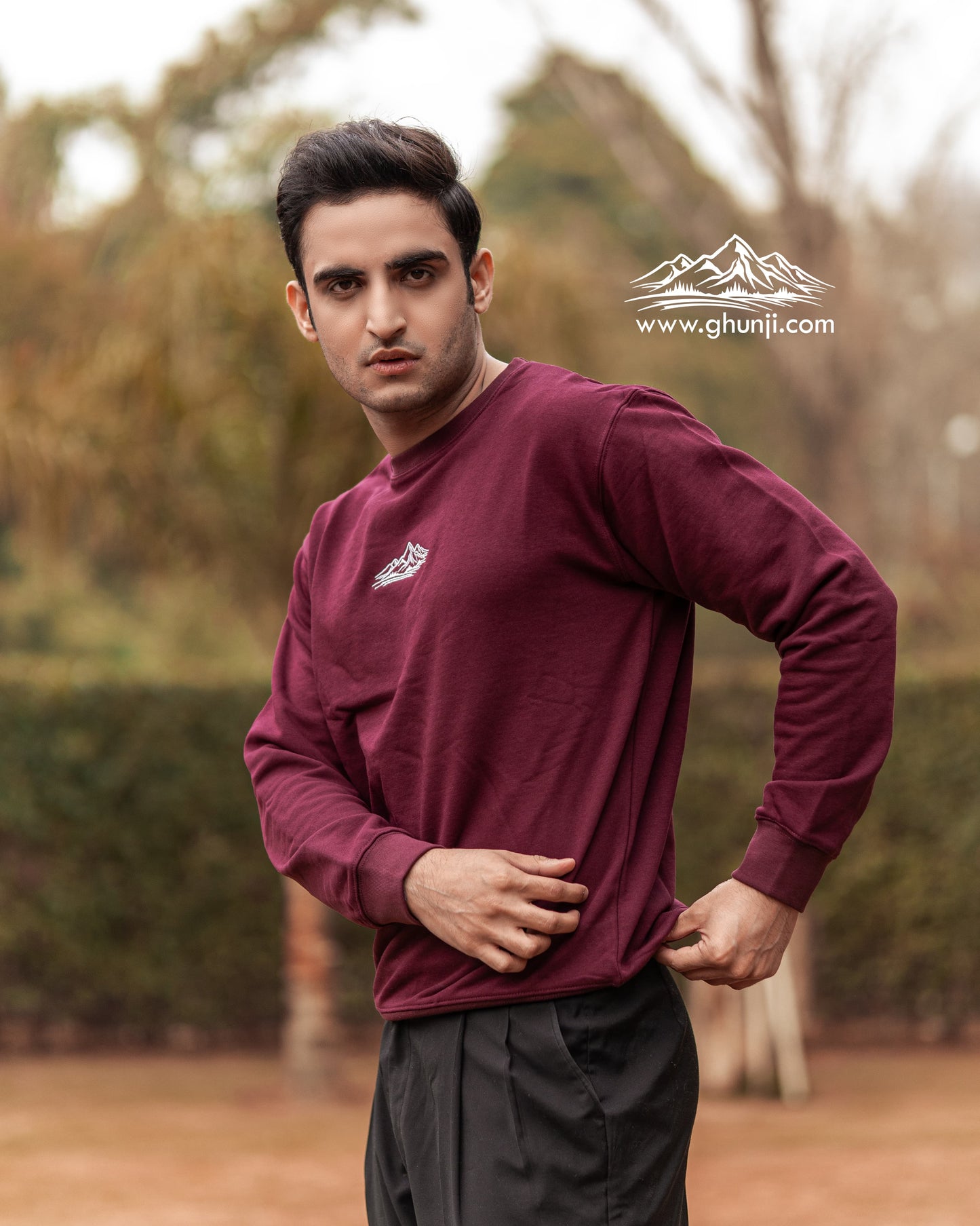 MAROON CREW NECK PREMIUM SWEATSHIRT | UNISEX